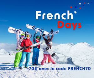 - 70 euros avec le code FRENCH70