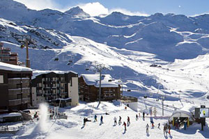 Ski au pied des pistes