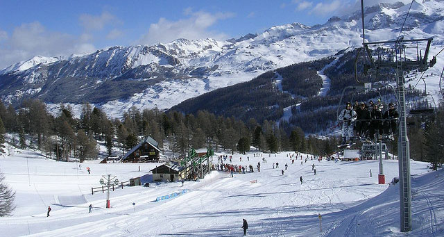 Pistes de ski à Vars via Flickr : Xavier Rodríguez