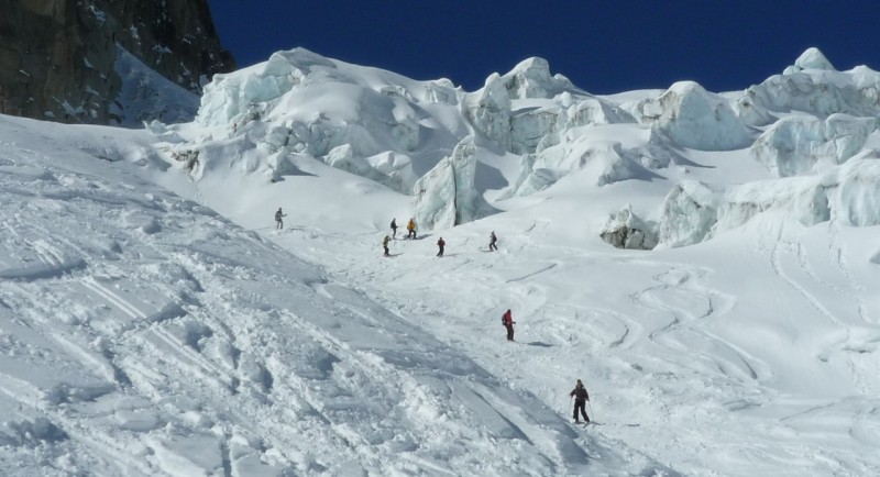 descente de la Vallee Blanche